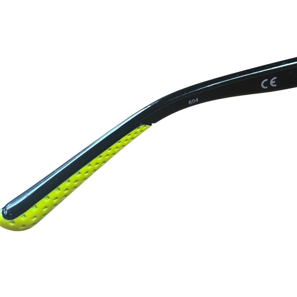 Nike 5534 Kids Eyeglasses Frames Black Volt Green Rectangular 48-15-130‎ 015